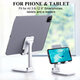 CCT4 Universal Folding Telescopic Desktop Mobile Phone Tablet Holder Stand for iPad Air for iPhone 12 XS 11 Pro POCO X3 NFC