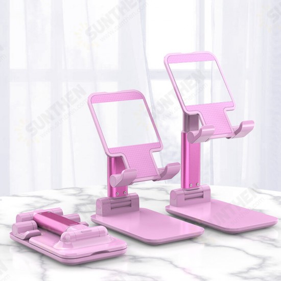 Universal Portable Telescopic Desktop Stand Phone Holder with Mirror for Samsung