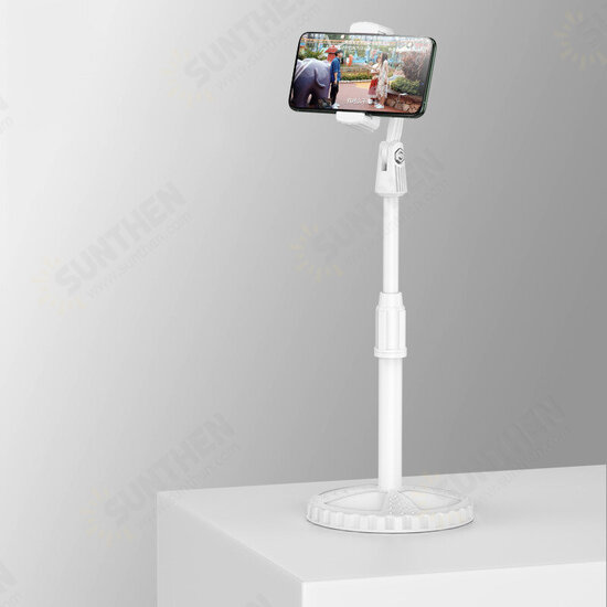 Cell Phone Holder Telescopic Height Adjustable Colorful Mobile Phone Stand Disc Base Desktop Holders Stream Live Broadcast Web lesson Stand