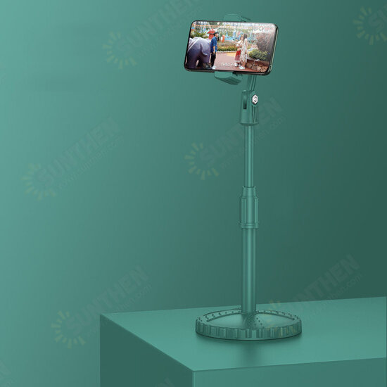 Cell Phone Holder Telescopic Height Adjustable Colorful Mobile Phone Stand Disc Base Desktop Holders Stream Live Broadcast Web lesson Stand