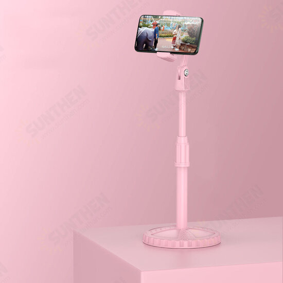 Cell Phone Holder Telescopic Height Adjustable Colorful Mobile Phone Stand Disc Base Desktop Holders Stream Live Broadcast Web lesson Stand