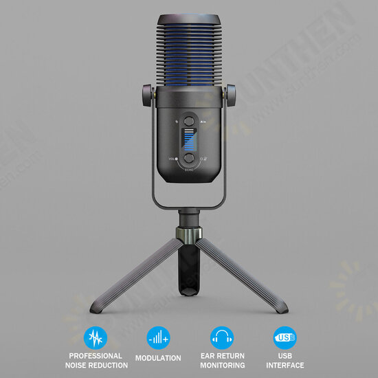 Computer Live Conference Video Desktop Microphone Condenser Microphone USB