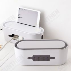 Desktop Cable Organizer Management Box Cord Storage Box Phone Holder Tablet Stand Home Office Use Desktop Cable Organizer Management Box Cord Storage Box Phone Holder Tablet Stand Home Office Use