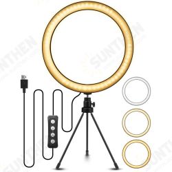 EGL-02 10 inch 3 Color Modes 10 Brightness Levels USB Video Light Selfie Makeup Stand Tripod Sets for Video Live-Stream Vlog EGL-02 10 inch 3 Color Modes 10 Brightness Levels USB Video Light Selfie Makeup Stand Tripod Sets for Video Live-Stream Vlog