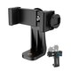 EGP-A02 360° Rotation with Universal 1/4 inch Screw Online Learning Live Streaming Mobile Phone Clip Holder for Devices between 2.3-4.1 inch Width