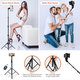 EGS-08 Multifunctional Selfie Stick 1.3m Telescopic Height Adjustable Tripod Stand Phone Holder with Remote Shutter for Camera Phone