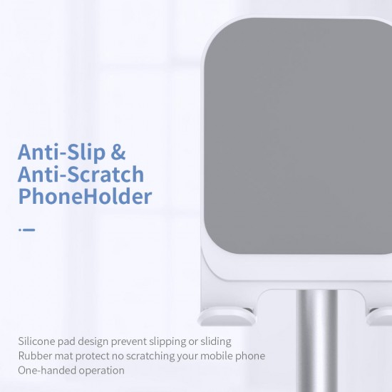 Aluminum Alloy Desktop Phone Holder Tablet Stand For 4.7-10.5 inch Smart Phone Tablet For iPhone For iPad For Samsung For POCO X3 NFC