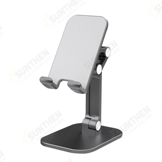 Foldable 120° Angle Adjustable Non-Slip Aluminum Alloy Desktop Mobile Phone Tablet Holder Stand for 4-12.9 inch Devices