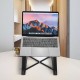 Foldable 5 Height Adjustable Heat Dissipation Telecommuting Online Learning Desktop Tablet Laptop Stand Holder for iPad Macbook below 17 inch
