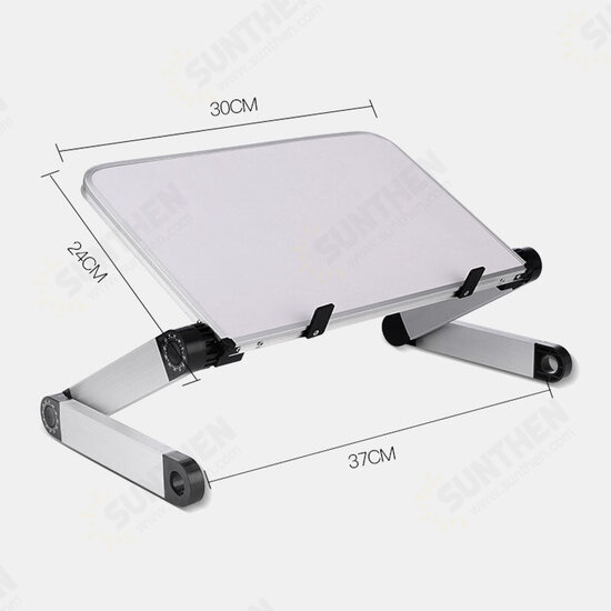 Foldable Aluminum Laptop Computer Desk Table TV Bed Computer Mackbook Desktop Holder