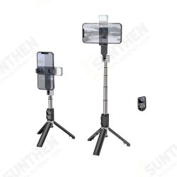 K16 All In One Portable bluetooth Remote Contol Selfie Stick 2-Gear Fill Light Telescopic Stretchable Retractable Tripod for POCO X3 F3 4.7-6.5 inch K16 All In One Portable bluetooth Remote Contol Selfie Stick 2-Gear Fill Light Telescopic Stretchable Retractable Tripod for POCO X3 F3 4.7-6.5 inch