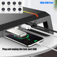 T1 RGB Lighting for iMac Monitor Riser Stand with 4 USB 3.0 Port Phone Holder Storage Drawer