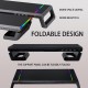 T1 RGB Lighting for iMac Monitor Riser Stand with 4 USB 3.0 Port Phone Holder Storage Drawer