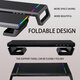 T1 RGB Lighting for iMac Monitor Riser Stand with 4 USB 3.0 Port Phone Holder Storage Drawer