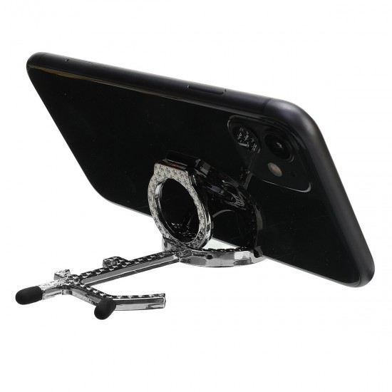 2PCS/ 4PCS Multifunctional Portable Mobile Phone Holder Capacitive Stylus Pen Bottle Opener Decorative Keychain