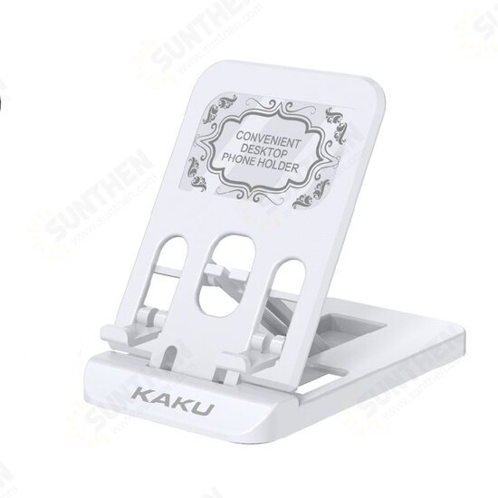 Folding ABS Desktop Holder Multi-Angle Adjustable Mobile Phone Tablet Stand Bracket for Samsung Galaxy S21 POCO M3