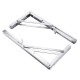 4PCS/ Set Folding Stainless Steel Wall Mounted Shelves Floating Hanging Shelf Board Support Holder