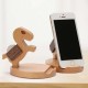 Lovely Wooden Horse Coin Can Phone Stand Holder For Cell Phone