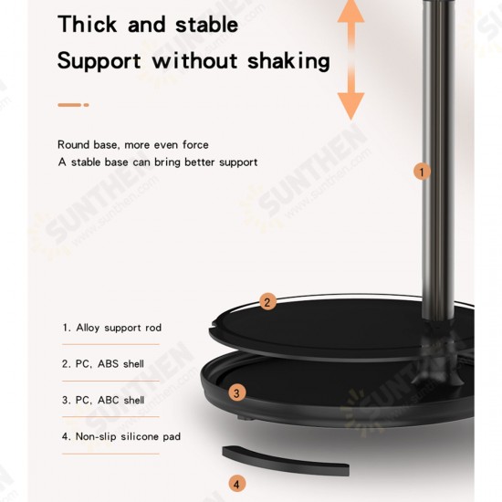 Mobile Phone Holder 360 ° Bracket Holder Tablet Floor Stand Holder Anti-slip Mobile Phone Holder 360 ° Bracket Holder Tablet Floor Stand Holder Anti-slip