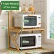 Multifunctional 2-Tier Wooden Storage Rack kitchen Ware Shelves Desktop Receiver Organizer
