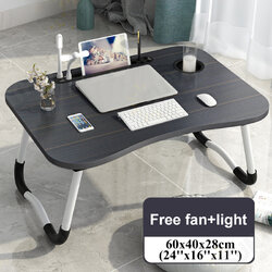 Multifunctional Curved Design Folding with USB Charging Port Pen Cup Slot Home Bed Macbook Phone Storage Wooden Desk Multifunctional Curved Design Folding with USB Charging Port Pen Cup Slot Home Bed Macbook Phone Storage Wooden Desk