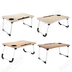 Multifunctional Folding Wooden Lazy Bed Desk Macbook Table with Pen Cup Slot Storage Drawer Multifunctional Folding Wooden Lazy Bed Desk Macbook Table with Pen Cup Slot Storage Drawer