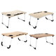 Multifunctional Folding Wooden Lazy Bed Desk Macbook Table with Pen Cup Slot Storage Drawer