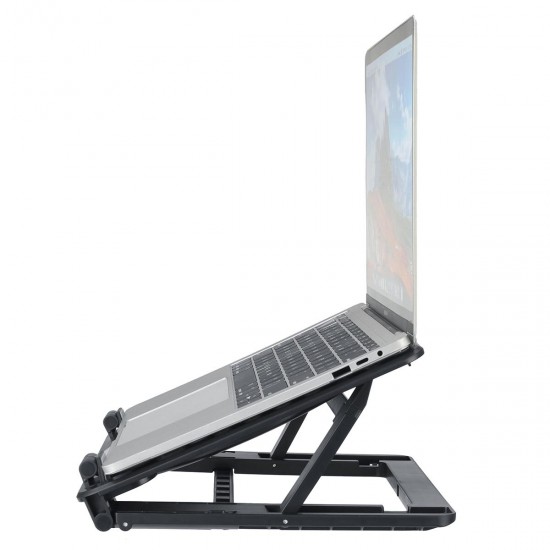 Multifunctional Folding with Double Cooling Fan Laptop/ Tablet/ Mobile Phone Macbook Desktop Holder Stand