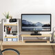 Multifunctional Mackbook Desktop Stand Macbook Monitor Riser with 2-Layer Shelves Desk Organizer