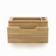 Natural Bamboo USB Charging Dock Stand Holder Bracket for Mobile Phone Smart Watch