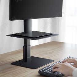 N6 Multiple Adjustable Height Aluminum Alloy Macbook iMac Monitor Stand Holder with Storage Plate N6 Multiple Adjustable Height Aluminum Alloy Macbook iMac Monitor Stand Holder with Storage Plate