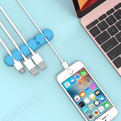 CBS5 5 Pieces Multifunction Silicone Cable Organizer Cord Management System Desktop Core Stand CBS5 5 Pieces Multifunction Silicone Cable Organizer Cord Management System Desktop Core Stand