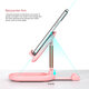 Phone / Tablet Holder with Storage Plate Mirror Telescopic Height Desktop Stand for iPad Air for iPhone 12 POCO M3 POCO X3 NFC 4-12.9 inch Devices