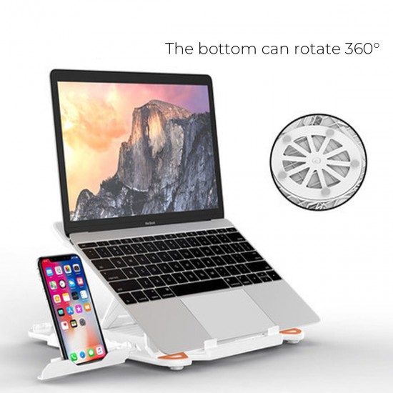 Portable Apple Macbook Stand Foldable Adjustable Laptop Holder Universal Ergonomic Non-slip Tablets Brackets 20KG Bearing