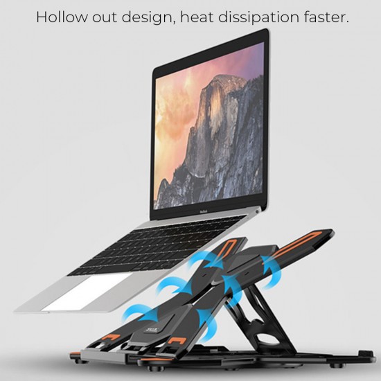 Portable Apple Macbook Stand Foldable Adjustable Laptop Holder Universal Ergonomic Non-slip Tablets Brackets 20KG Bearing