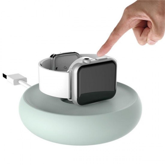 Portable Bright Stone Charging Dock Stand Mount Holder Cable Organizer For Apple Watch iwatch