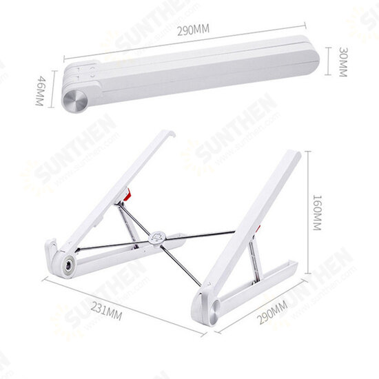 Portable Desktop Foldable Height Adjustable Notebook Stand Heat Dissipation For Notebook MacBook 11.0-17.0 Inches