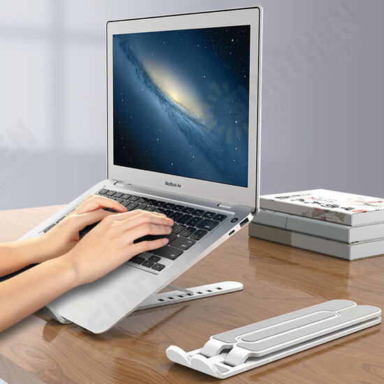 Portable Foldable Height Adjustable Heat Dissipation Desktop Macbook Laptop Stand Holder