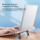 Portable Folding Double Angle Adjustable Heat Dissipation Cooling Down Sticky Macbook Holder Stand for Laptop Tablet
