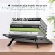 Portable Folding Double Angle Adjustable Heat Dissipation Cooling Down Sticky Macbook Holder Stand for Laptop Tablet Portable Folding Double Angle Adjustable Heat Dissipation Cooling Down Sticky Macbook Holder Stand for Laptop Tablet