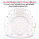 Portable US / EU Plug Intelligent 4-Gear Timing 42 LED Double Light Source Beads UV Nail Lamp with Mobile Phone Holder