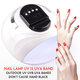 Portable US / EU Plug Intelligent 4-Gear Timing 42 LED Double Light Source Beads UV Nail Lamp with Mobile Phone Holder