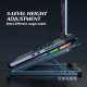 RGB 5-Gear Angle Adjustable Macbook Cooling Stand Dual USB Port Desktop Holder Bracket Compatible with up to 21-inch Laptop