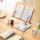 Lift Desktop Stand Bamboo Wood Reading Holder Adjustable Bearing 60 Catties Reading Fixed Bookshelf