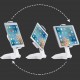 Creative 360° Rotation Desktop Stand Tablet Holder for iPad Pro 7-15 inch Devices