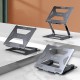 P8 Universal Multi-Angle Adjustabe Heat Dissipation Aluminium Alloy Macbook Desktop Stand Holder for 11-17.3 inch Devices