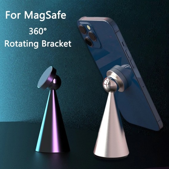 X20 For MagSafe Charger Base Mount 360° Rotation Magnetic Aluminium Alloy Desktop Holder for iPhone 12 Series