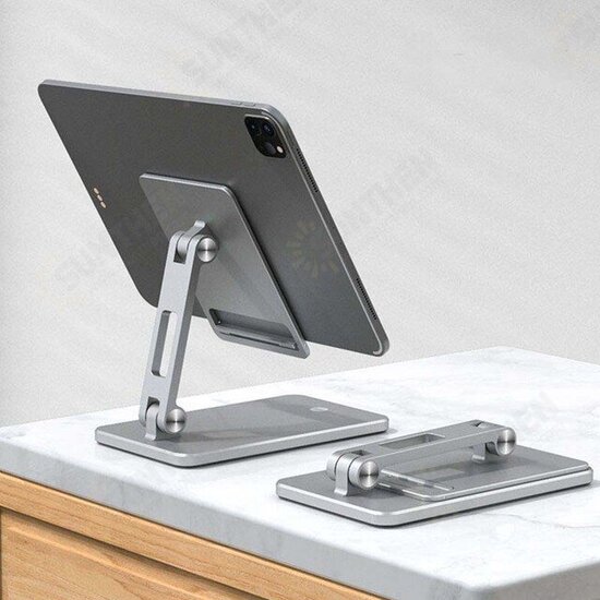 X21 Universal Folding Phone/ Tablet Holder Multi-Angle Adjustable Desktop Stand Bracket for iPad Pro POCO X3 PRO Devices below 12.9 inch