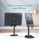 D23 2in1 Universal 35° Adjustable Online Learning Live Streaming Desktop Stand Tablet Phone Holder for 4-12.9 inch Devices Galaxy Note20 Ultra Redmi9