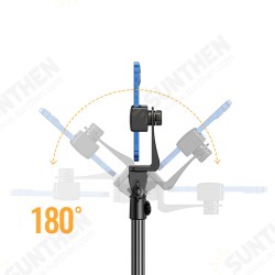 LP377 170cm Telescopic Height Adjustment Aluminium Alloy Mobile Phone Holder Live Broadcast Bracket Tripod LP377 170cm Telescopic Height Adjustment Aluminium Alloy Mobile Phone Holder Live Broadcast Bracket Tripod